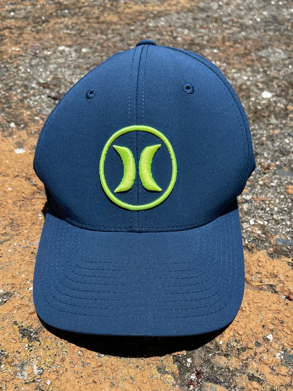 Hurley Navy Cap with Lime Green Logo
